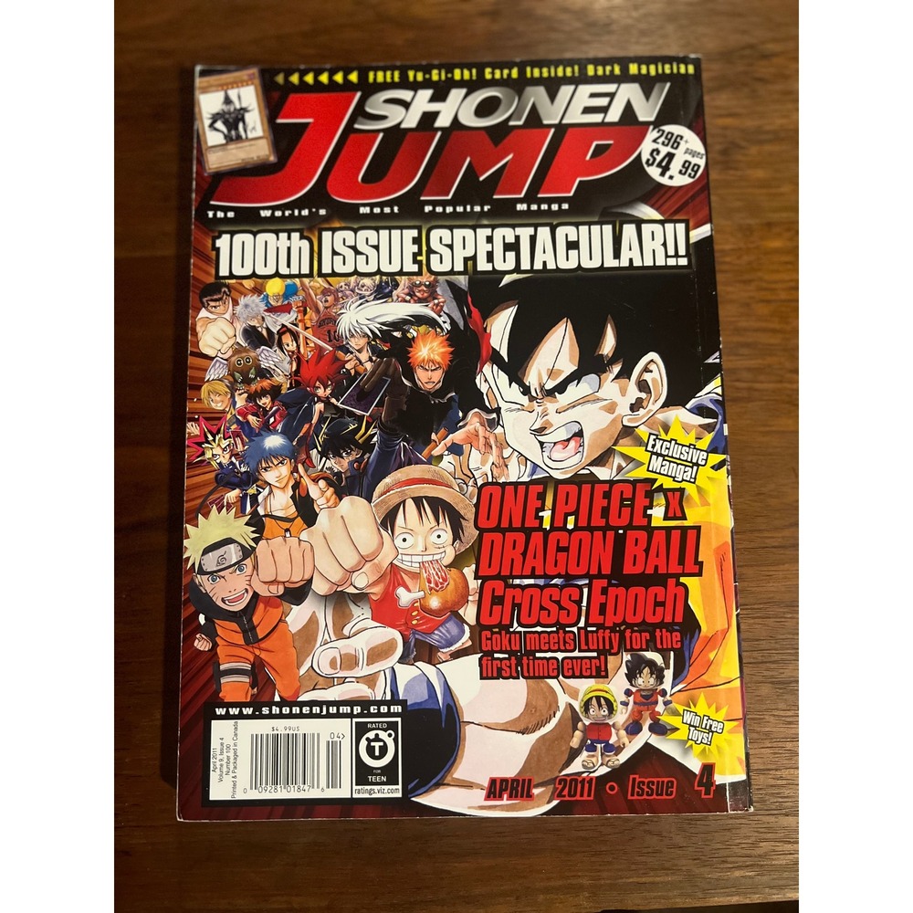 Shonen Jump Magazine April 2011 Issue 100 One Piece Dragon Ball Cross Epoch Viz